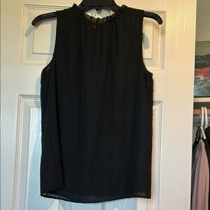 LOFT Black Sleeveless Blouse